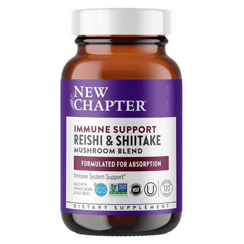 New Chapter, Immune Support Reishi And Shiitake Mushroom Blend, 24 Veg Tabs New Chapter
