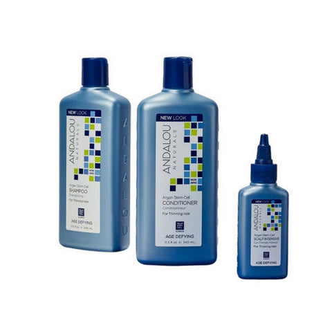 Andalou Naturals, Argan Stem Cell Age Defying Thinning Hair System, 3 CT Andalou Naturals