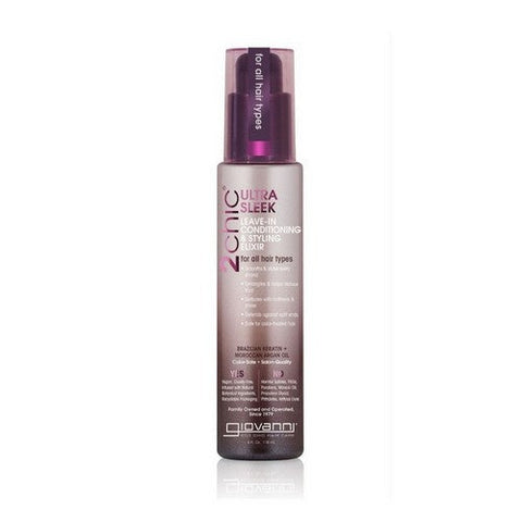 Giovanni Cosmetics, 2Chic Ultra-Sleek Leave-In Conditioning And Styling Elixir With Brazilian Keratin And Argan Oil, 4 Oz Giovanni Cosmetics