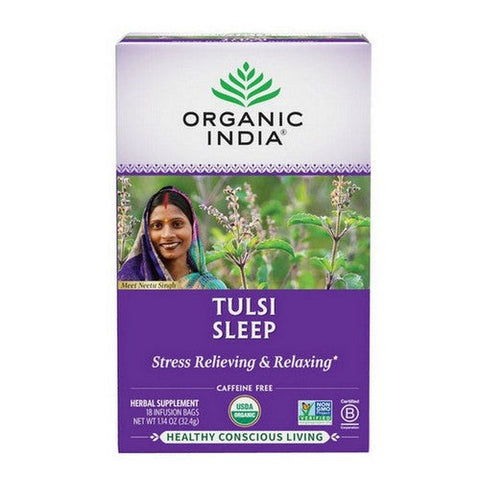Organic India, Organic Tulsi Sleep Tea, 18 Count Organic India