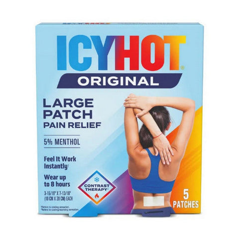 Icy Hot, Original Pain Relief Menthol 5% Patches Large, 5 Each Icy Hot