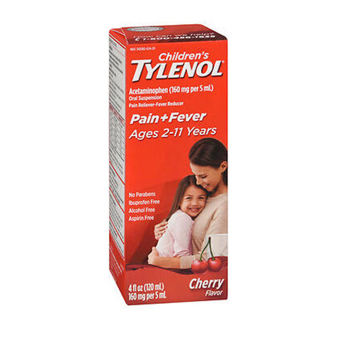 Tylenol, Children's Pain Plus Fever Acetaminophen Oral Suspension Cherry, 4 Oz Tylenol