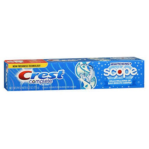 Pantene, Crest Whitening Plus Scope Fluoride Anticavity Toothpaste, Cool Peppermint 6.2 oz Crest