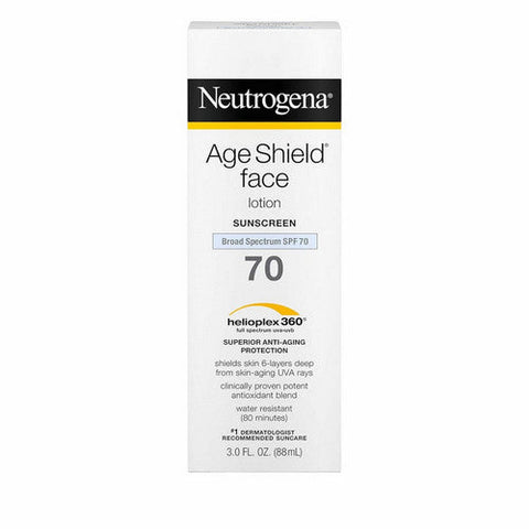 Neutrogena, Age Shield Oil Free Face Sunscreen SPF 70, 3 Oz Neutrogena