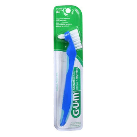 Gum, Denture Brush Blue, 1 each Gum