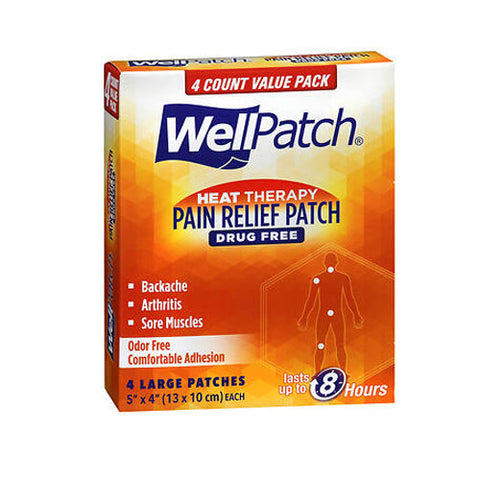 Wellpatch, Warming Pain Relief Patch, Large 4 each Wellpatch