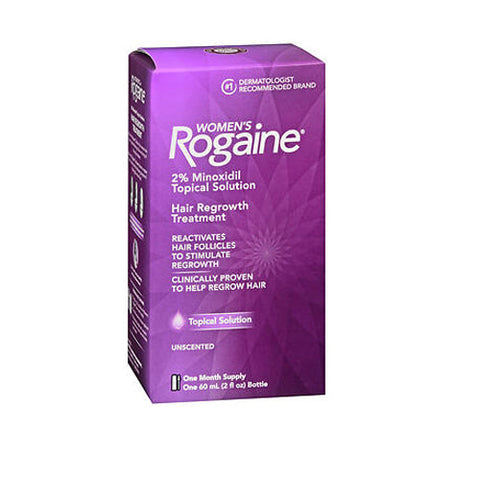 Rogaine, Women'S 2% Minoxidil Hair Regrowth Treatment Topical Solution Unscented, 2 Oz Rogaine