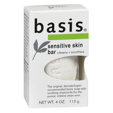 Aquaphor, Basis Sensitive Skin Bar Soap Cleanns Plus Smoothes, 4 Oz Basis