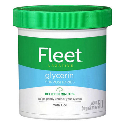Fleet, Glycerin Suppositories Laxative, 50 each Fleet