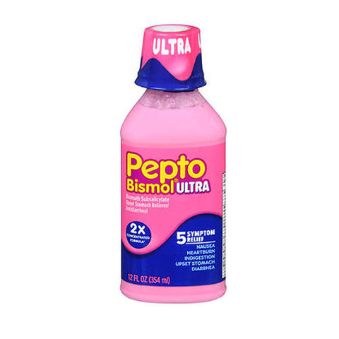 Pepto-Bismol, Ultra Bismuth Subsalicylate Liquid, 12 Oz Pepto-Bismol