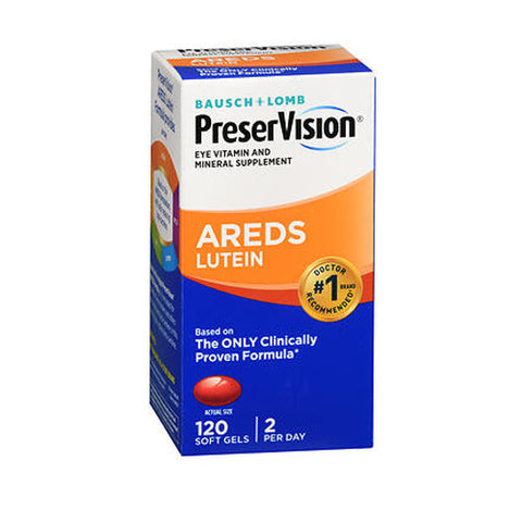 Bausch + Lomb, Bausch And Lomb Preservision Eye Vitamin And Mineral Supplements Lutein Softgels, Box Of 120 Bausch + Lomb