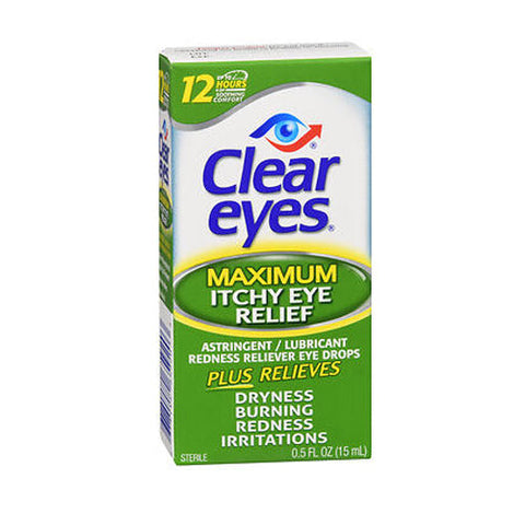 Med Tech Products, Clear Eyes Itchy Eye Relief Drops, 0.5 oz Clear Eyes