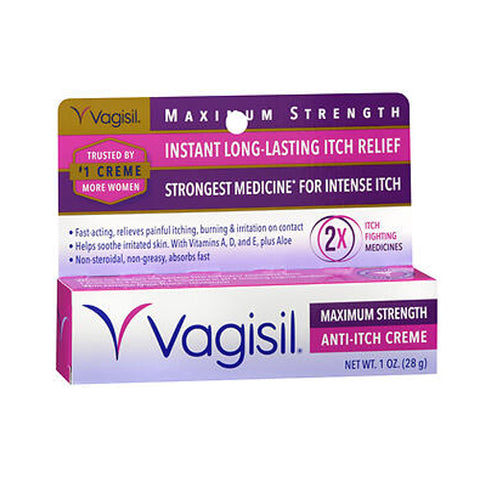 Vagisil, Anti-Itch Creme Maximum Strength, 1 Oz Vagisil