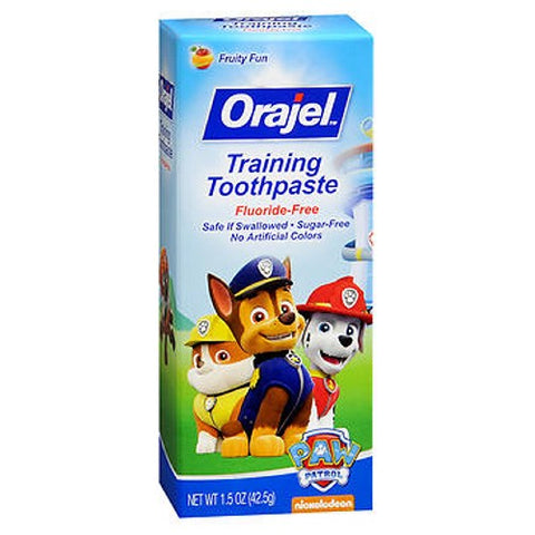 Orajel, Kids Training Toothpaste Paw Patrol Natural Fruity Fun, 1.5 Oz Orajel