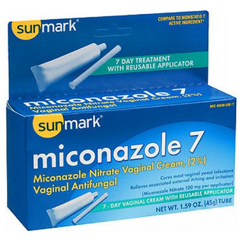 Sunmark, Miconazole 7 Vaginal Antifungal Reusable Applicator, Count of 1 Sunmark