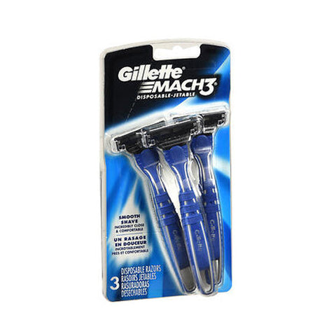 Gillette, Mach3 Disposable Razors, 3 Count Gillette