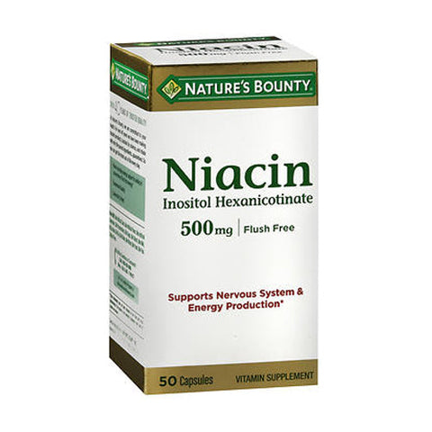 Nature's Bounty, Niacin, 500 Mg, 50 Caps Nature's Bounty