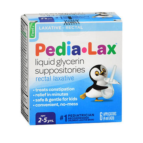 Fleet, Laxative - Pedia-Lax Liquid Glycerin Suppositories, Box Of 6 Fleet