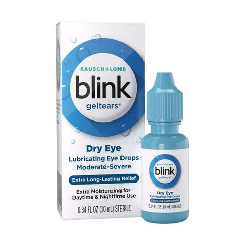 Bausch + Lomb, Blink Geltears Lubricating Eye Drops Moderate Severe Dry Eye, 10 Ml