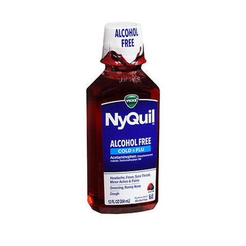 Vicks, Nyquil Cold And Flu Liquid, 12 Oz Vicks