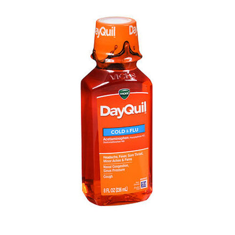 Vicks, Dayquil Cold And Flu Liquid, 8 Oz Vicks