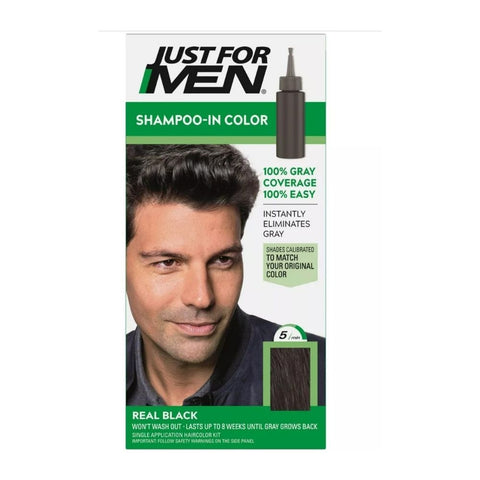 Just For Men, Shampoo In Color H-55 Real Black, 1 Each Just For Men