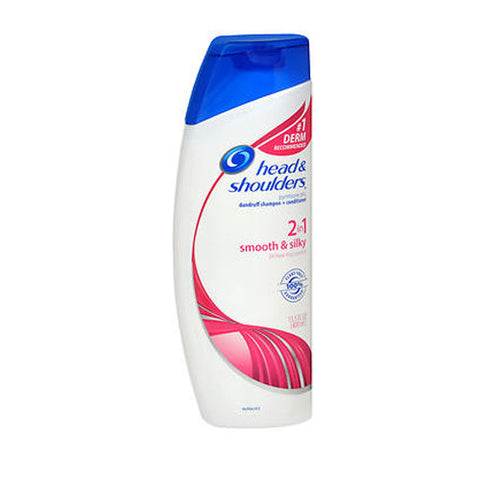 Head & Shoulders, 2-In-1 Dandruff Shampoo Plus Conditioner Smooth And Silky, 14.2 Oz Head & Shoulders