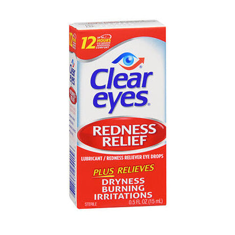 Clear Eyes, Redness Relief Eye Drops For Dryness Burning And Irritation, 0.5 Oz Clear Eyes