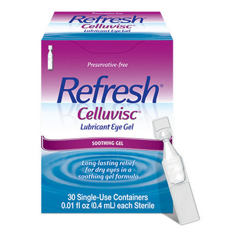 Refresh, Celluvisc Lubricant Eye Gel Single-Use Containers, 30 Count Refresh