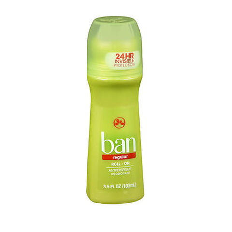 Ban, Antiperspirant Deodorant Roll-On, Regular 3.5 oz Ban